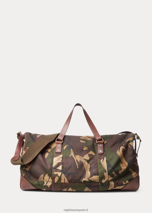 polochon en toile à finitions en cuir 46T60T9082 Hommes Ralph Lauren