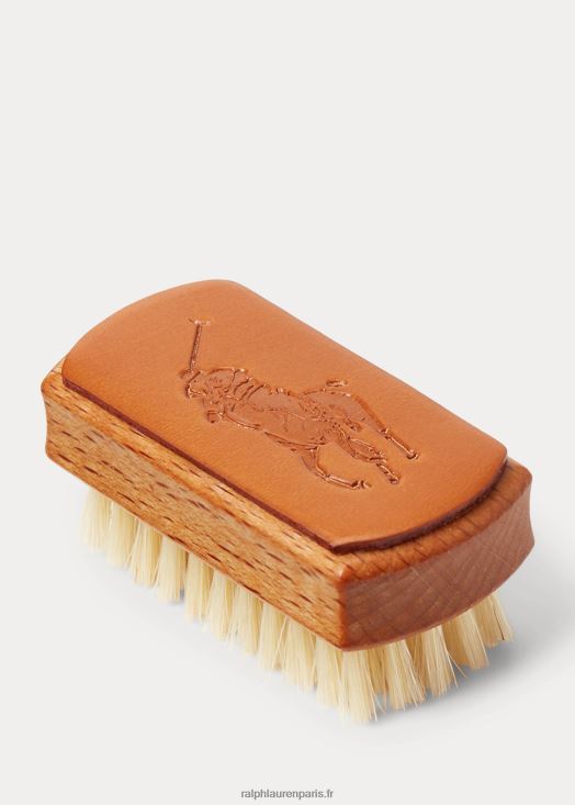coffret cadeau flasque cuir bride & porte-clés 46T60T8760 Hommes Ralph Lauren bronzer