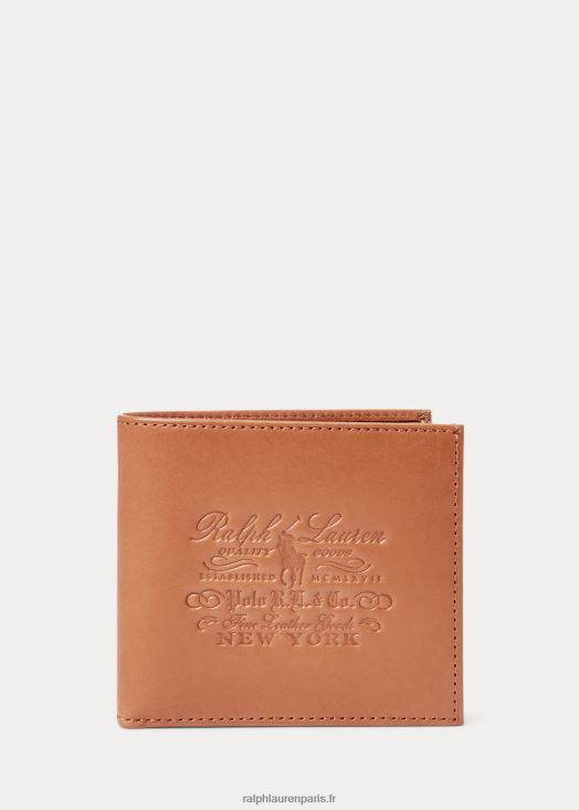 portefeuille pleine fleur Heritage 46T60T2296 Hommes Ralph Lauren bronzer