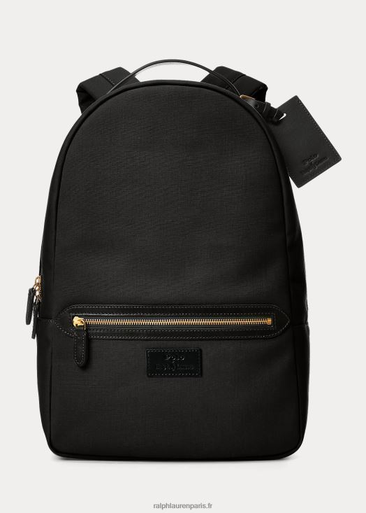 sac à dos en toile à finitions en cuir 46T60T5249 Hommes Ralph Lauren