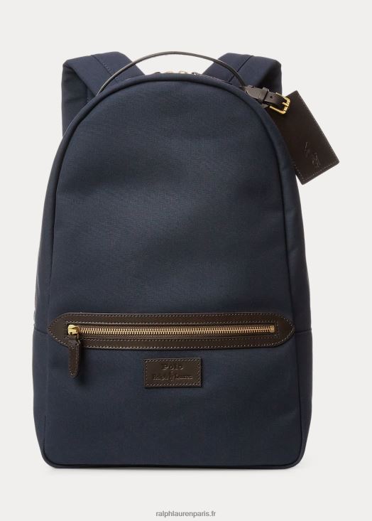 sac à dos en toile à finitions en cuir 46T60T5250 Hommes Ralph Lauren