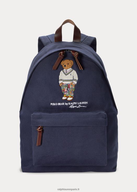sac à dos en toile polo bear 46T60T2398 Hommes Ralph Lauren marine de newport