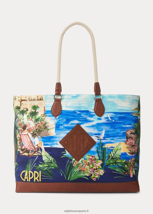sac à main en toile à finitions en cuir 46T60T8924 Hommes Ralph Lauren corsaire