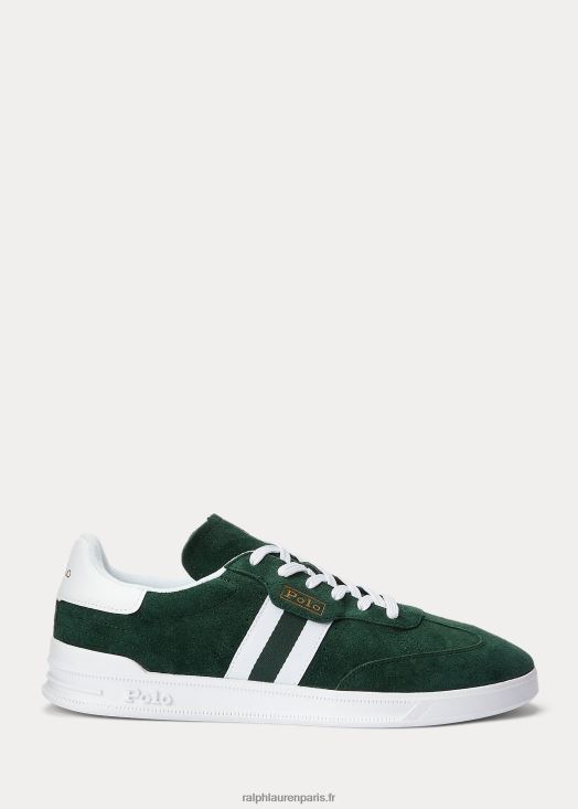 baskets en daim Heritage Aera 46T60T2189 Hommes Ralph Lauren collège vert