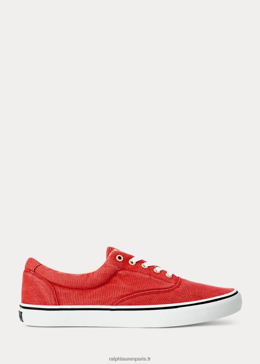 baskets en toile keaton 46T60T2030 Hommes Ralph Lauren lever du soleil rouge