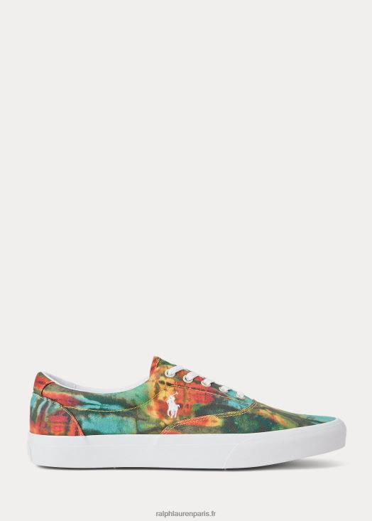 baskets en toile tie-dye keaton 46T60T2036 Hommes Ralph Lauren teinture de cravate de l'aube
