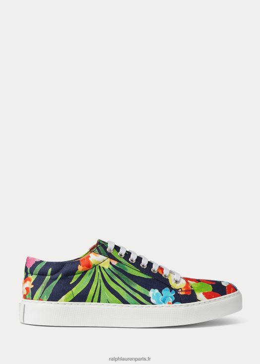 baskets severn en lin à fleurs 46T60T1948 Hommes Ralph Lauren multi bleu marine raffiné