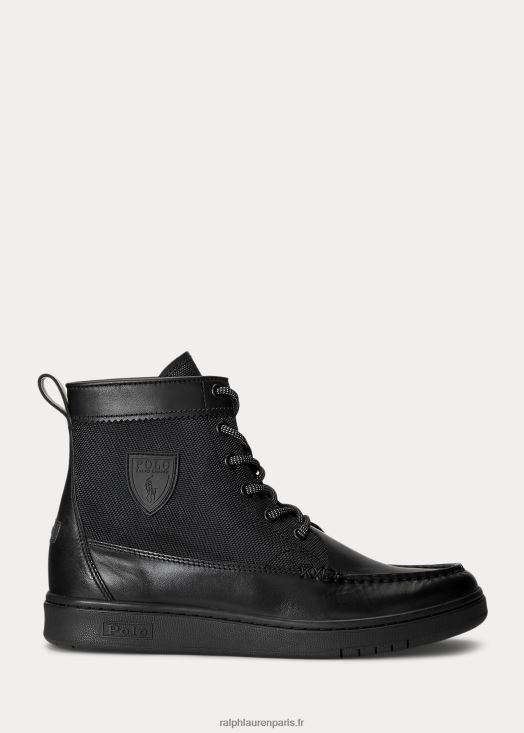 botte ranger ii en cuir et baskets oxford 46T60T2207 Hommes Ralph Lauren noir