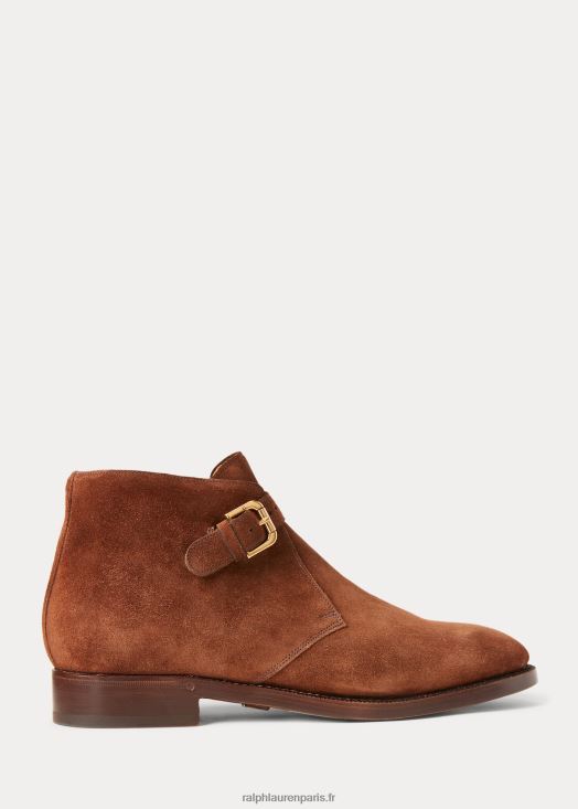 bottines chelsea en daim frasco 46T60T2180 Hommes Ralph Lauren rl roux pâle