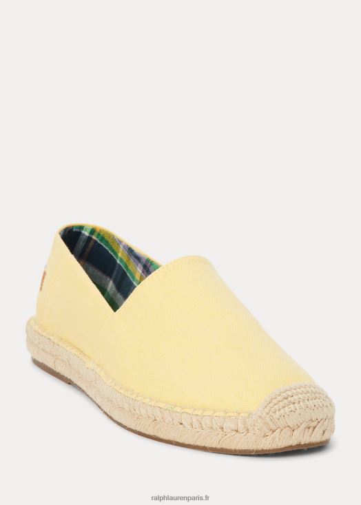 Espadrille en toile lavée cevio 46T60T2072 Hommes Ralph Lauren maïs jaune