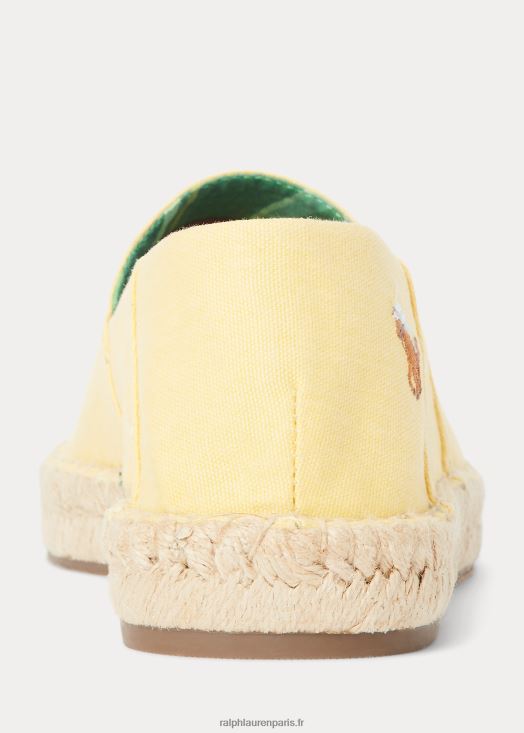 Espadrille en toile lavée cevio 46T60T2072 Hommes Ralph Lauren maïs jaune