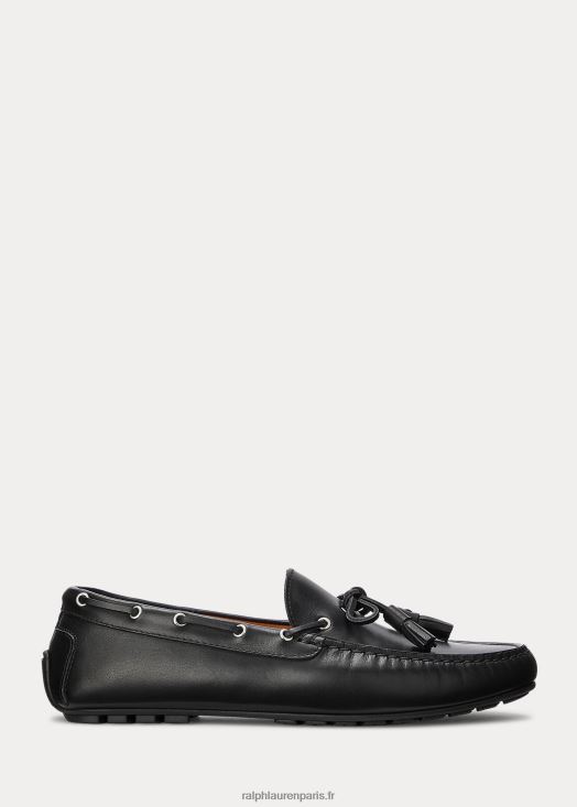conducteur de gland en cuir de veau harold 46T60T2168 Hommes Ralph Lauren noir