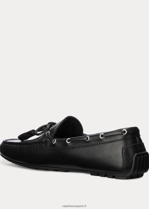 conducteur de gland en cuir de veau harold 46T60T2168 Hommes Ralph Lauren noir