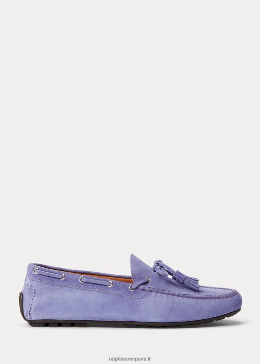 driver en veau velours harold gland 46T60T2163 Hommes Ralph Lauren brume violette