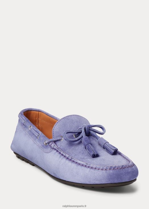 driver en veau velours harold gland 46T60T2163 Hommes Ralph Lauren brume violette