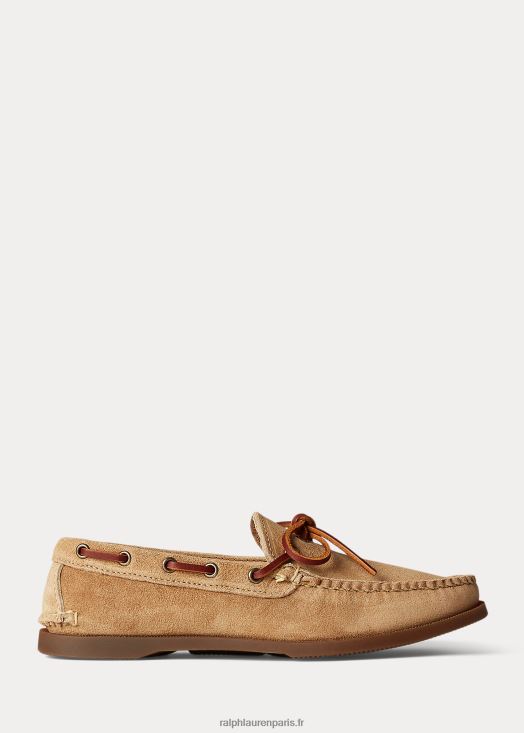 mocassin de camp en daim 46T60T2086 Hommes Ralph Lauren sable du désert