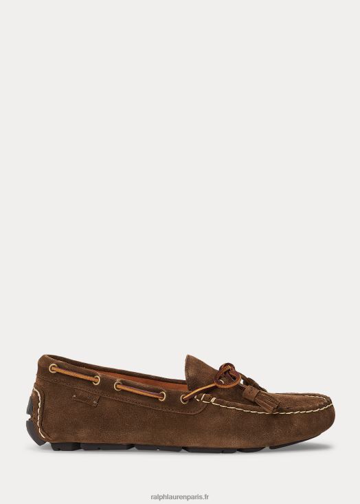 pilote en daim à pampilles anders 46T60T2081 Hommes Ralph Lauren Chocolat brun