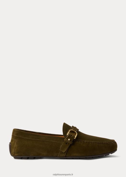 wellington harold veau velours driver 46T60T2166 Hommes Ralph Lauren olive du sahara