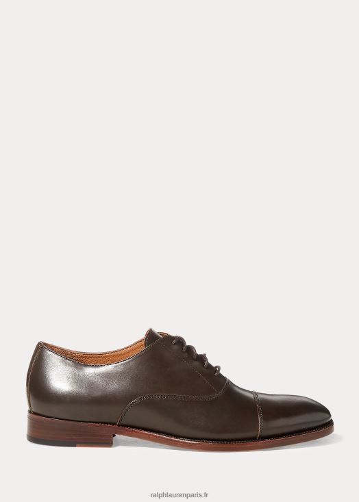 Richelieu alesky en cuir de veau 46T60T2204 Hommes Ralph Lauren marron foncé
