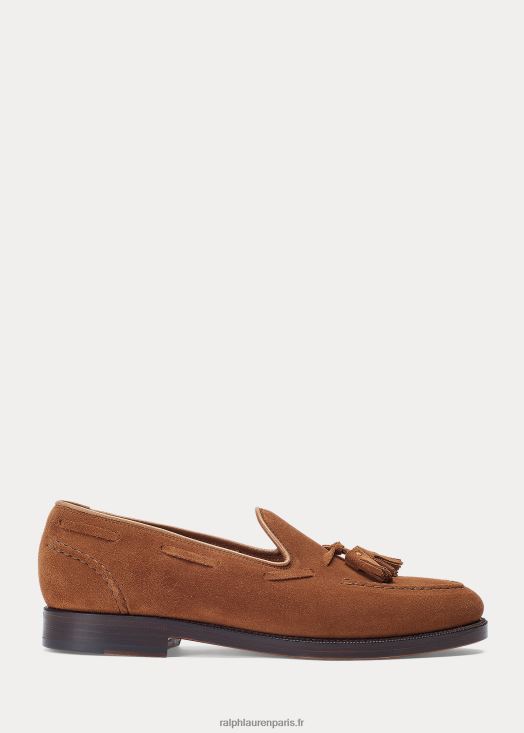 mocassins en daim Booth 46T60T2090 Hommes Ralph Lauren nouveau roux pâle