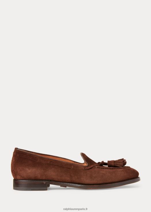 mocassins en daim à pampilles luther 46T60T2161 Hommes Ralph Lauren vison