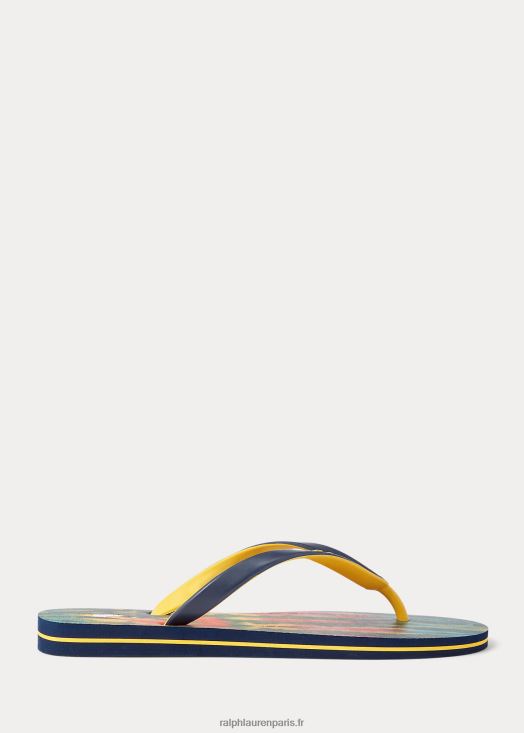 tongs tie-dye à boulons 46T60T2068 Hommes Ralph Lauren teinture de cravate de l'aube