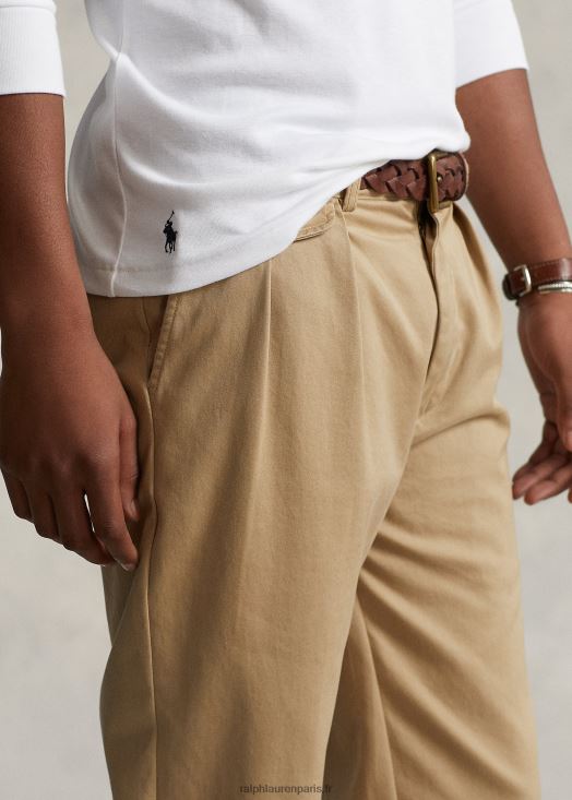 col roulé en coton mélangé côtelé 46T60T8639 Hommes Ralph Lauren blanc
