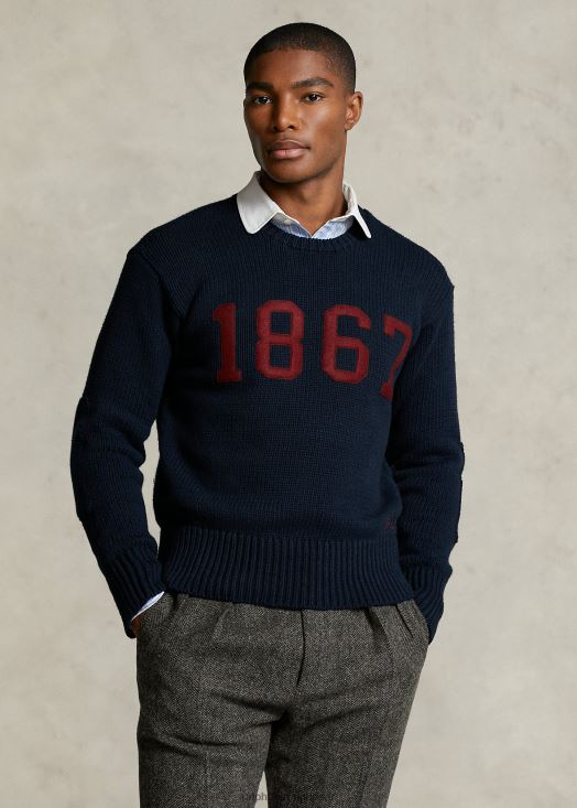 le pull morehouse collection 1867 46T60T1235 Hommes Ralph Lauren marine