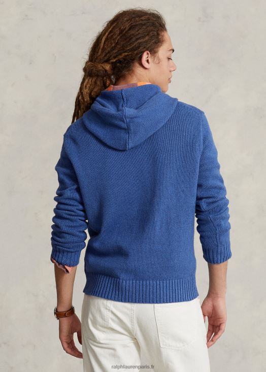 pull à capuche en coton polo bear 46T60T1244 Hommes Ralph Lauren vieux royal