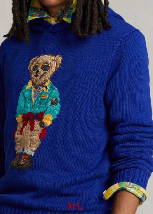 pull à capuche ours polo 46T60T1134 Hommes Ralph Lauren ville royale