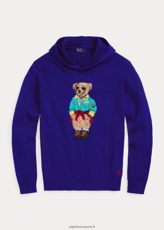 pull à capuche ours polo 46T60T1403 Hommes Ralph Lauren ville royale