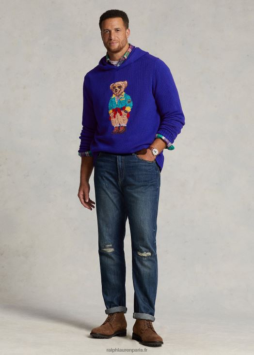 pull à capuche ours polo 46T60T1403 Hommes Ralph Lauren ville royale