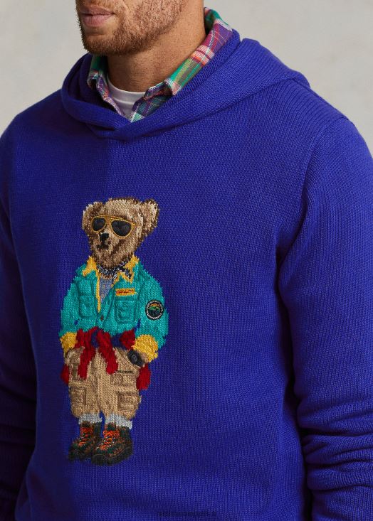 pull à capuche ours polo 46T60T1403 Hommes Ralph Lauren ville royale