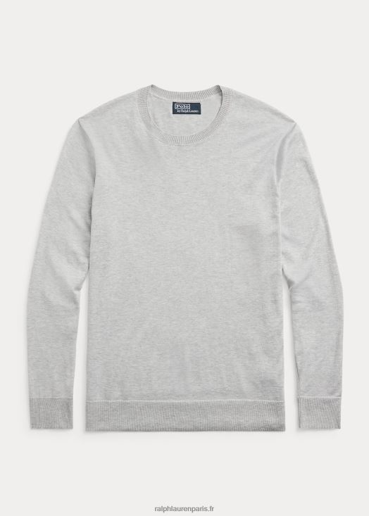 pull à col rond en coton 46T60T1068 Hommes Ralph Lauren andover bruyère