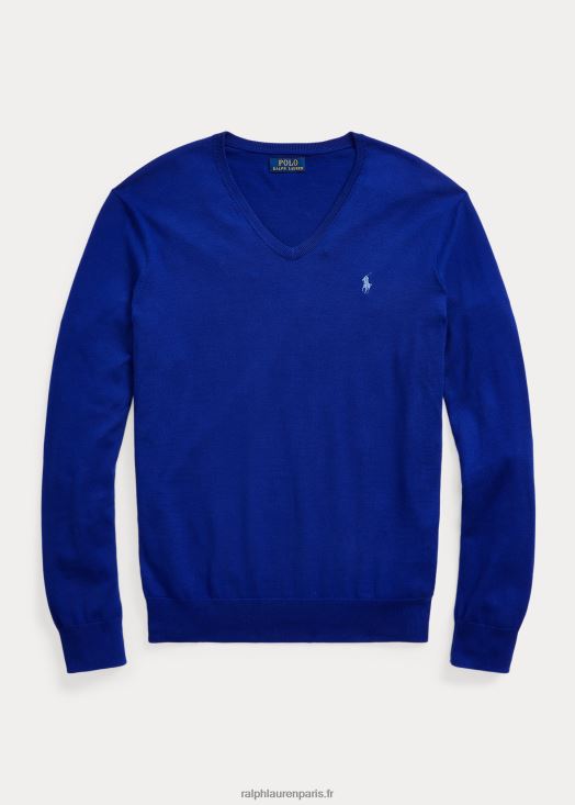 pull col v en coton 46T60T8568 Hommes Ralph Lauren ville royale