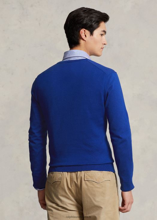 pull col v en coton 46T60T8568 Hommes Ralph Lauren ville royale