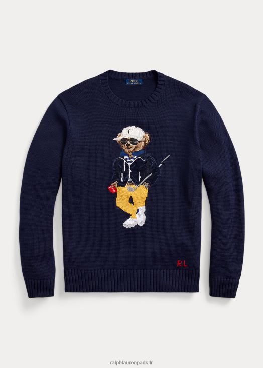 pull en coton mélangé polo bear 46T60T1074 Hommes Ralph Lauren marine raffinée