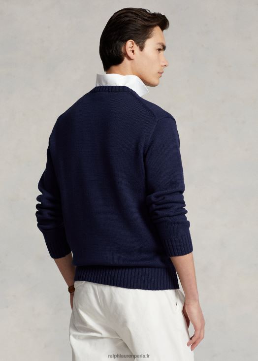 pull en coton mélangé polo bear 46T60T1074 Hommes Ralph Lauren marine raffinée