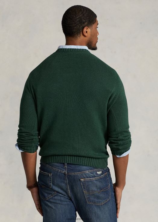 pull en coton polo ours 46T60T1650 Hommes Ralph Lauren nouvelle bruyère forestière