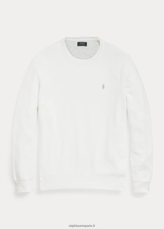 pull en maille de coton 46T60T1894 Hommes Ralph Lauren lavage de pont blanc