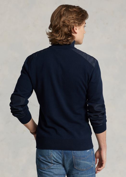 pull hybride quart zip 46T60T1159 Hommes Ralph Lauren piper marine