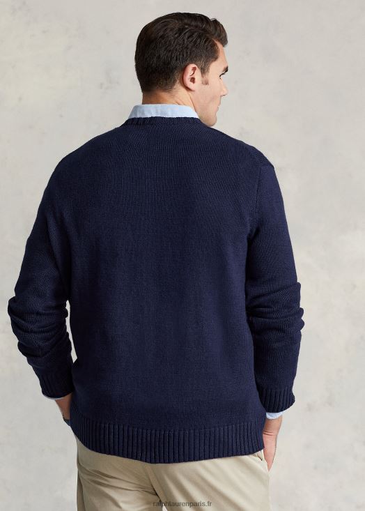 pull polo ours et gros poney 46T60T1683 Hommes Ralph Lauren marine
