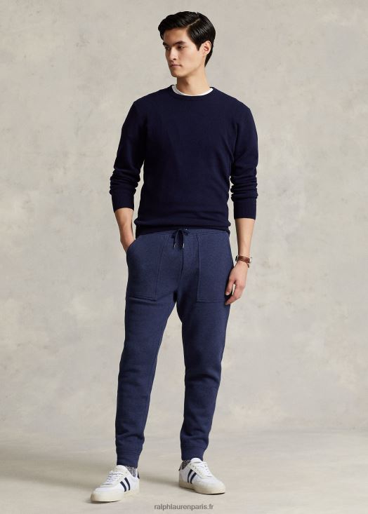 pull ras du cou en cachemire lavable 46T60T598 Hommes Ralph Lauren chasseur marine