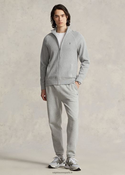 pull zippé en coton texturé 46T60T1259 Hommes Ralph Lauren andover bruyère