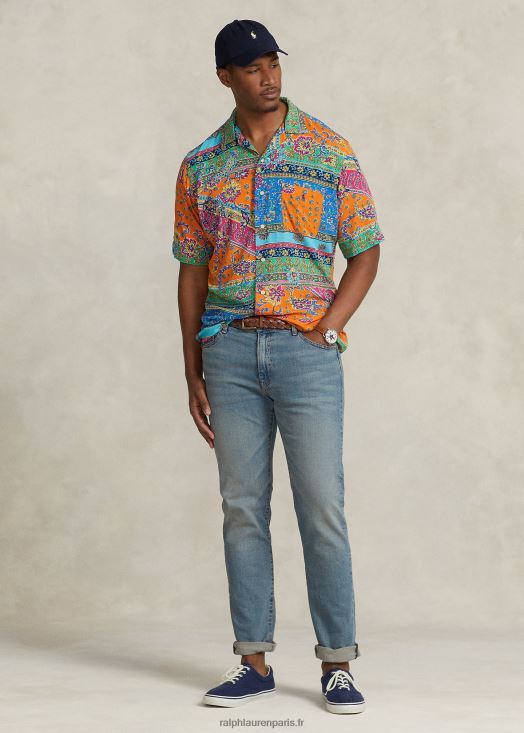 chemise camp à patchwork 46T60T1358 Hommes Ralph Lauren médaillon provençal