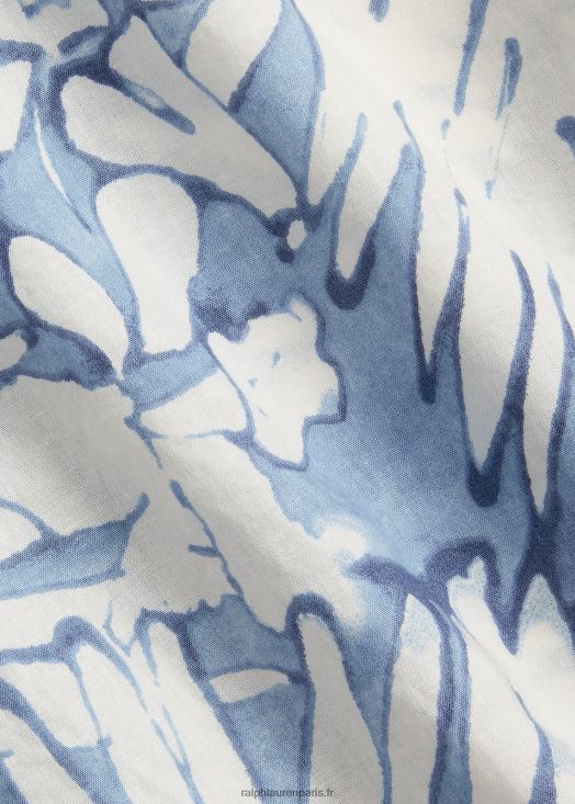 chemise de camp en coton et lin à coupe classique 46T60T479 Hommes Ralph Lauren palmiers batik