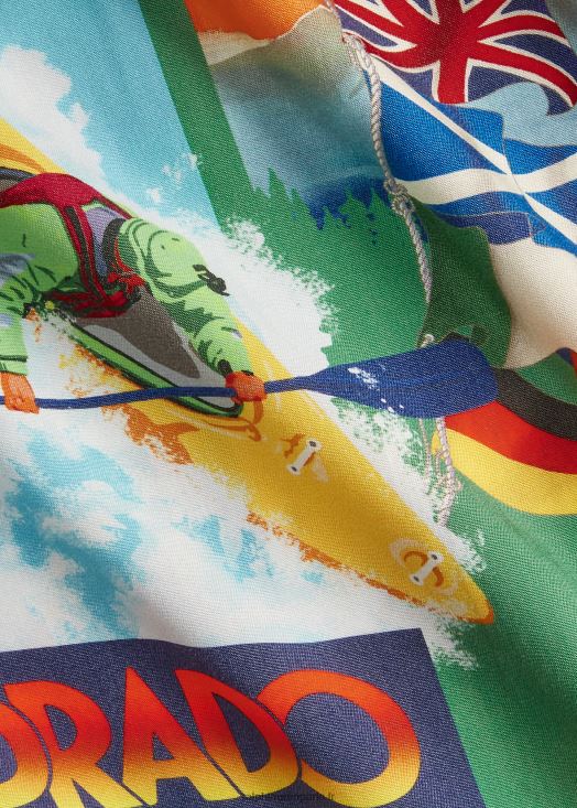 chemise de camp à imprimé kayak 46T60T714 Hommes Ralph Lauren expédition en kayak