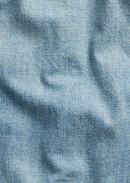 chemise de travail en denim indigo 46T60T1734 Hommes Ralph Lauren lavage en champ libre