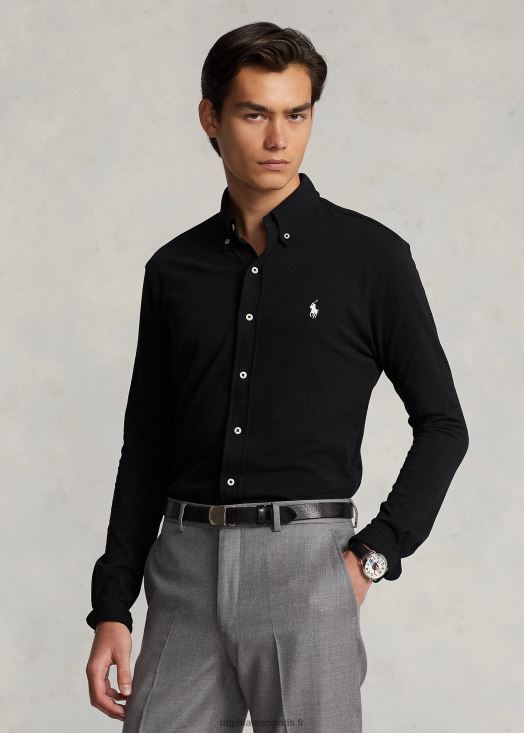 chemise en résille poids plume 46T60T414 Hommes Ralph Lauren noir