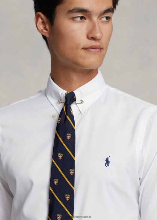 chemise en sergé de performance coupe classique 46T60T94 Hommes Ralph Lauren blanc
